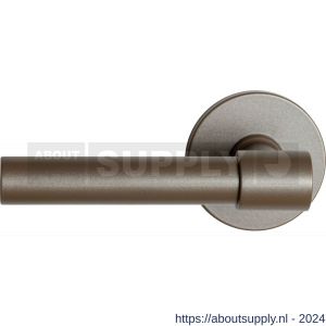 GPF Bouwbeslag Anastasius 3041.A3-05 L Hipi Deux deurkruk gatdeel 103 mm op rond rozet linkswijzend Mocca blend - S21010098 - afbeelding 1