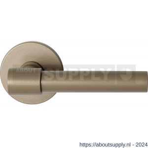 GPF Bouwbeslag Anastasius 3041.A4-05 R Hipi Deux deurkruk gatdeel 103 mm op rond rozet rechtswijzend Champagne blend - S21010101 - afbeelding 1