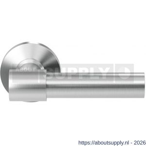 GPF Bouwbeslag RVS GPF3042.09-00 Hipi Deux+ deurkruk op rond rozet RVS 50x8 mm RVS geborsteld - S21009261 - afbeelding 1