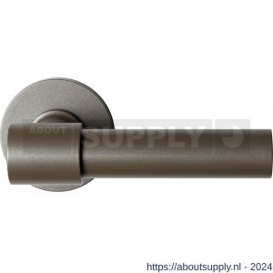 GPF Bouwbeslag Anastasius 3042.A3-00 Hipi Deux+ deurkruk 105,5 mm op rond rozet Mocca blend - S21010638 - afbeelding 1