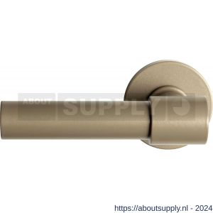 GPF Bouwbeslag Anastasius 3042.A4-00 L/R Hipi Deux+ deurkruk gatdeel 105,5 mm op rond rozet links-rechtswijzend Champagne blend - S21010108 - afbeelding 1