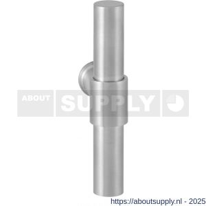 GPF Bouwbeslag RVS 3046L/R Hipi Deux kruiskruk gatdeel links-rechtswijzend 103 mm RVS geborsteld - S21008034 - afbeelding 1
