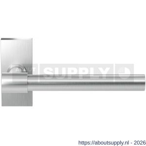 GPF Bouwbeslag RVS GPF3051.09-01 Hipi Deux deurkruk op rechthoekig rozet 70x32x10 mm RVS geborsteld - S21009272 - afbeelding 1