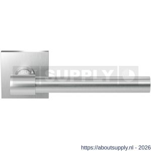 GPF Bouwbeslag RVS GPF3051.09-02 Hipi Deux deurkruk op vierkant rozet 50x50x8 mm RVS geborsteld - S21009273 - afbeelding 1