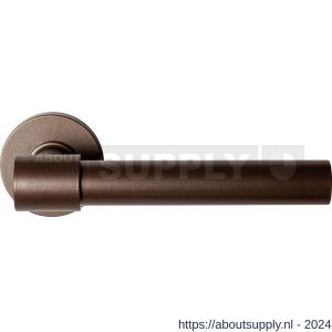 GPF Bouwbeslag Anastasius 3052.A2-00 Hipi Deux+ deurkruk 141,5 mm op rond rozet Bronze blend - S21010660 - afbeelding 1