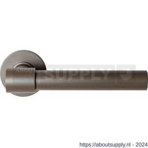 GPF Bouwbeslag Anastasius 3052.A3-00 Hipi Deux+ deurkruk 141,5 mm op rond rozet Mocca blend - S21010662 - afbeelding 1