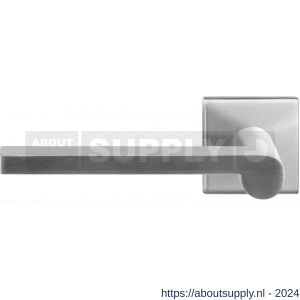 GPF Bouwbeslag RVS 3105.09-02L GPF3105.02L Tinga deurkruk gatdeel op vierkant rozet 50x50x8 mm linkswijzend RVS geborsteld - S21010165 - afbeelding 1