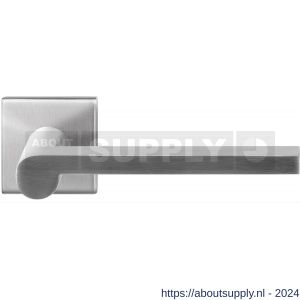 GPF Bouwbeslag RVS 3105.09-02R GPF3105.02R Tinga deurkruk gatdeel op vierkant rozet 50x50x8 mm rechtswijzend RVS geborsteld - S21010166 - afbeelding 1