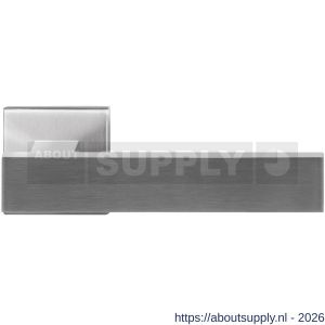 GPF Bouwbeslag RVS GPF3115.09-02 Hinu deurkruk op vierkant rozet RVS 50x50x8 mm RVS geborsteld - S21009284 - afbeelding 1