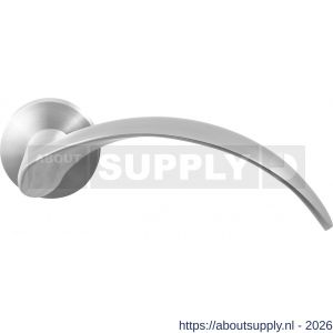 GPF Bouwbeslag RVS GPF3130.09-00 Kanga deurkruk op rond rozet RVS 50x8 mm RVS geborsteld - S21009287 - afbeelding 1