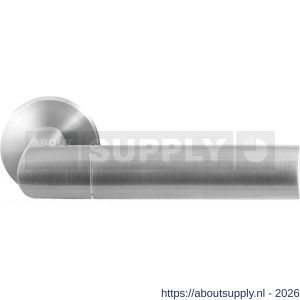 GPF Bouwbeslag RVS GPF3140.09-00 Nana deurkruk op rond rozet RVS 50x8 mm RVS geborsteld - S21009288 - afbeelding 1