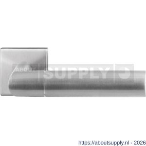 GPF Bouwbeslag RVS GPF3140.09-02 Nana deurkruk op vierkant rozet RVS 50x50x8 mm RVS geborsteld - S21009289 - afbeelding 1