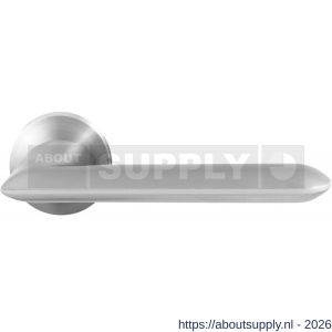 GPF Bouwbeslag RVS GPF3150.09-00 Wini deurkruk op rond rozet RVS 50x8 mm RVS geborsteld - S21009292 - afbeelding 1