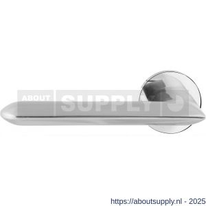 GPF Bouwbeslag RVS GPF3152.49-00L Wini deurkruk gatdeel op rond rozet gepolijst 50x8 mm linkswijzend RVS gepolijst - S21013926 - afbeelding 1