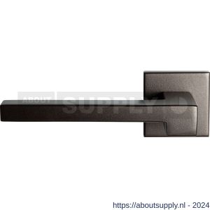 GPF Bouwbeslag Anastasius 3160.A1-02 L Raa deurkruk gatdeel op vierkant rozet linkswijzend Dark blend - S21010190 - afbeelding 1