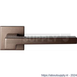 GPF Bouwbeslag Anastasius 3160.A2-02 Raa deurkruk op vierkant rozet Bronze blend - S21010676 - afbeelding 1