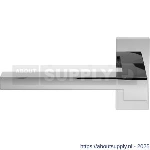 GPF Bouwbeslag RVS GPF3162.49-01L Raa deurkruk gatdeel op rechthoekig rozet 70x32x10 mm linkswijzend RVS gepolijst - S21013930 - afbeelding 1