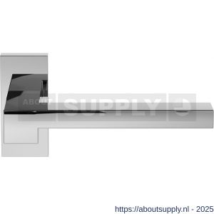GPF Bouwbeslag RVS GPF3162.49-01R Raa deurkruk gatdeel op rechthoekig rozet 70x32x10 mm rechtswijzend RVS gepolijst - S21013932 - afbeelding 1