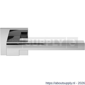 GPF Bouwbeslag RVS GPF3162.49-02 Raa deurkruk op vierkant rozet 50x50x8 mm RVS gepolijst - S21013929 - afbeelding 1