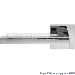 GPF Bouwbeslag RVS GPF3162.49-02L Raa deurkruk gatdeel op vierkant rozet 50x50x8 mm linkswijzend RVS gepolijst - S21013931 - afbeelding 1