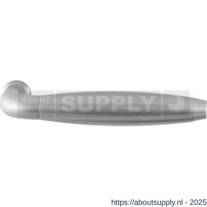GPF Bouwbeslag RVS 4246L/R XL Ika XL deurkruk gatdeel links-rechtswijzend gebogen met trapezium eindknop RVS geborsteld - S21002581 - afbeelding 1