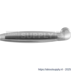 GPF Bouwbeslag RVS 4249L/R XL Ika XL deurkruk gatdeel links-rechtswijzend gebogen met trapezium eindknop RVS geborsteld-RVS gepolijst - S21005797 - afbeelding 1