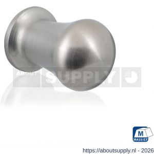 GPF Bouwbeslag RVS GPF5540.30 meubelknop rond 30 mm hoogte 45 mm RVS geborsteld - S21005388 - afbeelding 1