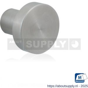 GPF Bouwbeslag RVS GPF5550.35 meubelknop rond 35 mm hoogte 32 mm RVS geborsteld - S21005395 - afbeelding 1