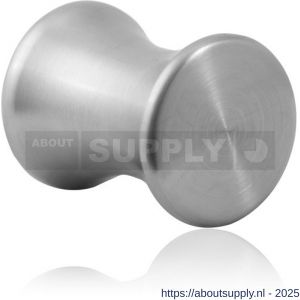 GPF Bouwbeslag RVS GPF5560.35 meubelknop rond 35 mm hoogte 45 mm RVS geborsteld - S21005399 - afbeelding 1