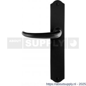 GPF Bouwbeslag Smeedijzer 6205.60L/R blind Uhka deurkruk gatdeel op schild 238x41x4 mm blind links-rechtswijzend smeedijzer zwart - S21010372 - afbeelding 1