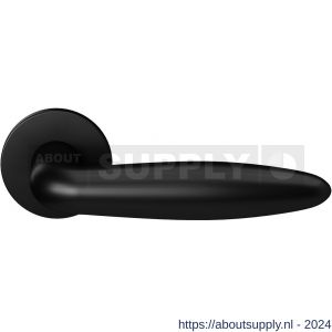 GPF Bouwbeslag Entree 620VZ Sigaar model deurkruk op rozet 53x6 mm zwart egaal - S21009299 - afbeelding 1