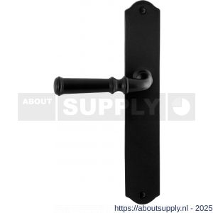 GPF Bouwbeslag Smeedijzer 6220.60L/R blind Meri deurkruk gatdeel op schild 238x41x4 mm blind links-rechtswijzend smeedijzer zwart - S21010393 - afbeelding 1