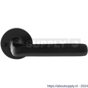 GPF Bouwbeslag Smeedijzer 6235.60-00 Ilo deurkruk op rond rozet 53x5 mm smeedijzer zwart - S21009014 - afbeelding 1