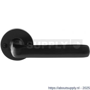 GPF Bouwbeslag Smeedijzer GPF6235.60-00 Ilo deurkruk op rond rozet 53x5 mm smeedijzer zwart - S21009014 - afbeelding 1