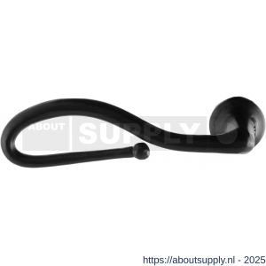 GPF Bouwbeslag Smeedijzer GPF6260L Lumi deurkruk gatdeel linkswijzend smeedijzer zwart - S21002878 - afbeelding 1
