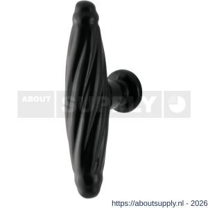 GPF Bouwbeslag Smeedijzer GPF6508.70 meubelknop 70 mm hoogte 32 mm smeedijzer zwart - S21005415 - afbeelding 1