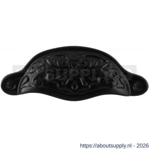 GPF Bouwbeslag Smeedijzer GPF6582.60 komgreep met motief 115x43 mm smeedijzer zwart - S21005695 - afbeelding 1