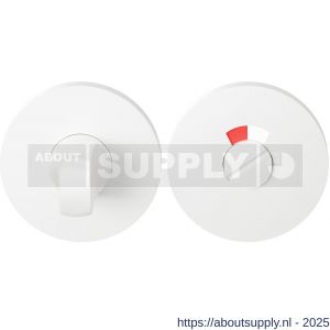 GPF Bouwbeslag Entree 6903VW toiletgarnituur 53x6 mm stift 8 mm met rood-wit indicator wit egaal - S21011405 - afbeelding 1