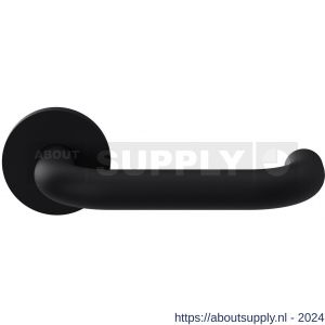 GPF Bouwbeslag Entree 805VZ U-model 19 mm deurkruk op rozet zwart - S21009305 - afbeelding 1