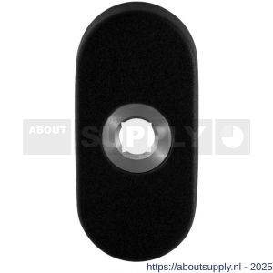 GPF Bouwbeslag ZwartWit 8100.04L ovaal click rozet 70x32x10 mm linkswijzend zwart - S21007361 - afbeelding 1
