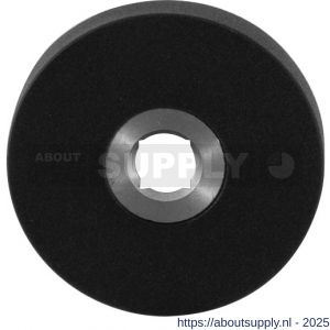 GPF Bouwbeslag ZwartWit 8100.05R rond click rozet 50x6 mm rechtswijzend zwart - S21007359 - afbeelding 1