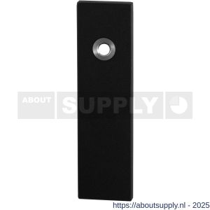 GPF Bouwbeslag ZwartWit 8100.15L blind deurkruk gatdeel linkswijzend kortschild rechthoekig 169x46x8,5 mm blind zwart - S21006444 - afbeelding 1