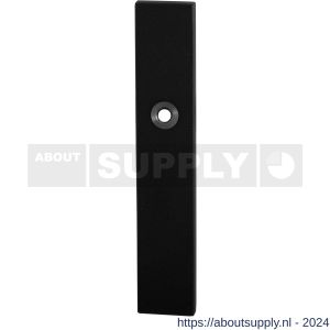 GPF Bouwbeslag ZwartWit 8100.25L blind deurkruk gatdeel linkswijzend langschild rechthoekig 218x40x8,5 mm blind zwart - S21006460 - afbeelding 1