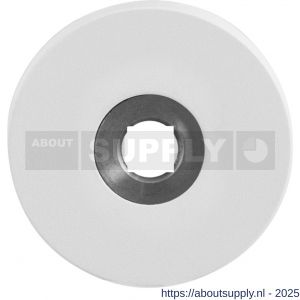 GPF Bouwbeslag ZwartWit 8100.40L/R rond click rozet 50x8 mm links-rechtswijzend wit - S21003638 - afbeelding 1