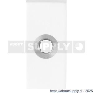 GPF Bouwbeslag ZwartWit 8100.41R rechthoekig click rozet 70x32x10 mm rechtswijzend wit - S21008304 - afbeelding 1