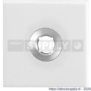 GPF Bouwbeslag ZwartWit 8100.42 vierkant click rozet 50x50x8 mm wit - S21003683 - afbeelding 1