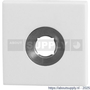 GPF Bouwbeslag ZwartWit 8100.42L vierkant click rozet 50x50x8 mm linkswijzend wit - S21003649 - afbeelding 1