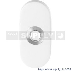GPF Bouwbeslag ZwartWit 8100.44 ovaal click rozet 70x32x10 mm wit - S21008109 - afbeelding 1
