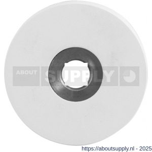 GPF Bouwbeslag ZwartWit 8100.45R rond click rozet 50x6 mm rechtswijzend wit - S21007364 - afbeelding 1