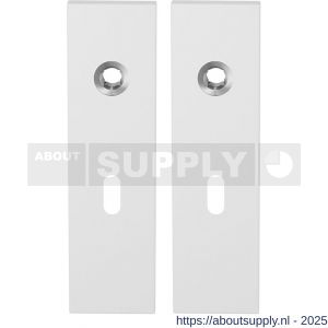 GPF Bouwbeslag ZwartWit 8100.55 BB56 kortschild rechthoekig enkelverend 169x46x8,5 mm BB56 wit - S21006473 - afbeelding 1